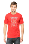 Men's Printed T-Shirt Riding in Rains