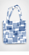 Unisex AOP Tote bags Zipper White Standard - Blocks