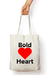 Unisex Tote Bag Zipper - Heart