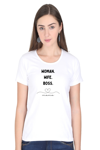 WOMEN'S PRINTED T-SHIRT BOSS MAMA