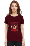 Women Printed T-Shirt Christmas Party