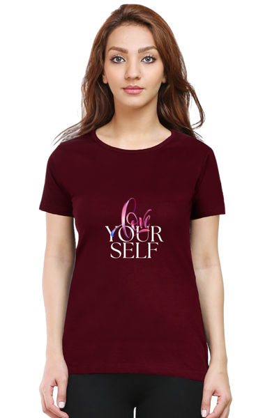 WOMEN'S PRINTED T-SHIRT LOVE YOUR SELF