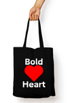 Unisex Tote Bag Zipper - Heart