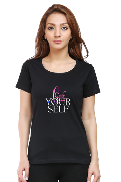 WOMEN'S PRINTED T-SHIRT LOVE YOUR SELF