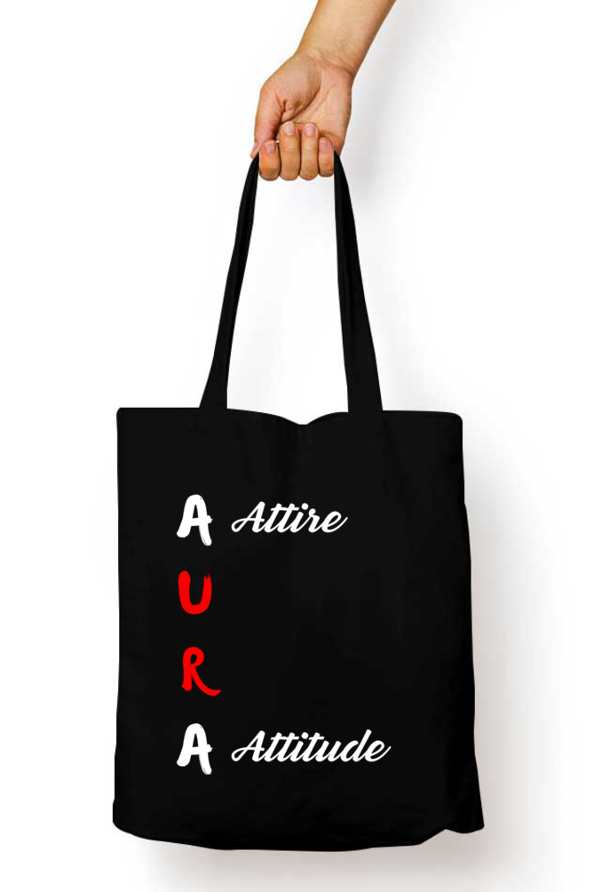 Unisex Tote Bag Zipper - AURA