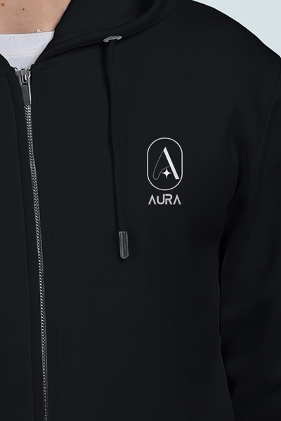 Unisex Fleece Heavyweight Zip Hoodie - AURA