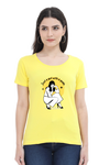 WOMEN PRINTED T-SHIRT GIRL WITH A GOAL.