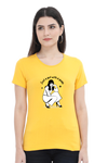 WOMEN PRINTED T-SHIRT GIRL WITH A GOAL.