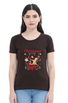 Women Printed T-Shirt Christmas Party