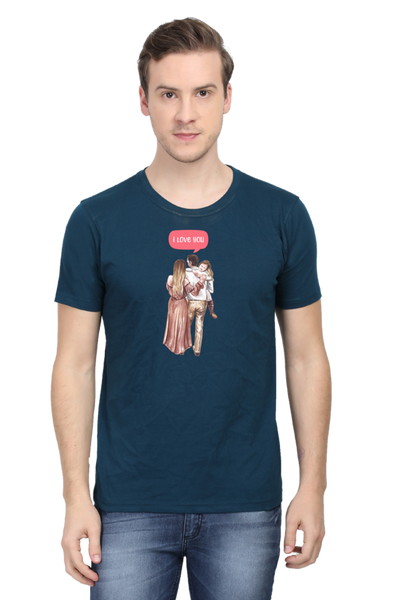 Men's Printed T-Shirt I Love You