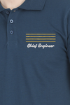 EXCLUSIVE MERCHANT NAVY RANK EMBROIDERY POLO T-SHIRT - CHIEF ENGINEER