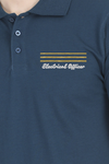 EXCLUSIVE MERCHANT NAVY RANK EMBROIDERY POLO T-SHIRT - ELECTRICAL OFFICER