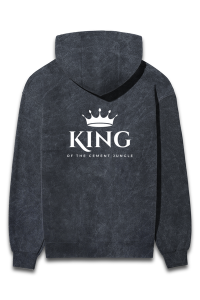 Acid Wash Hooded Sweatshirt - King