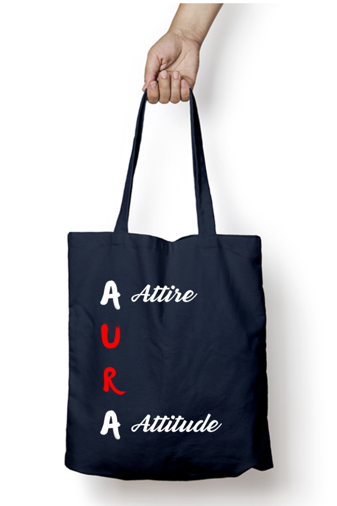 Unisex Tote Bag Zipper - AURA