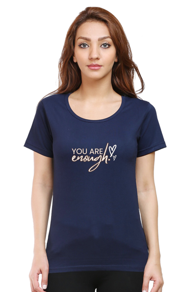WOMEN'S PRINTED T-SHIRT ENOUGH.