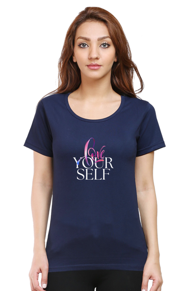 WOMEN'S PRINTED T-SHIRT LOVE YOUR SELF