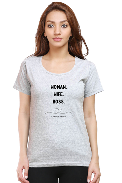 WOMEN'S PRINTED T-SHIRT BOSS MAMA