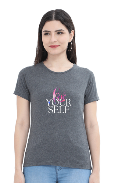 WOMEN'S PRINTED T-SHIRT LOVE YOUR SELF