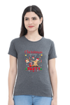 Women Printed T-Shirt Christmas Party