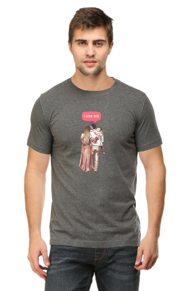 Men's Printed T-Shirt I Love You