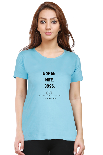 WOMEN'S PRINTED T-SHIRT BOSS MAMA