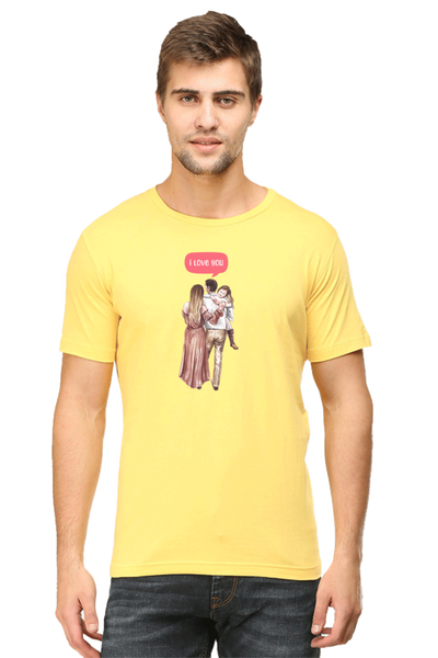 Men's Printed T-Shirt I Love You