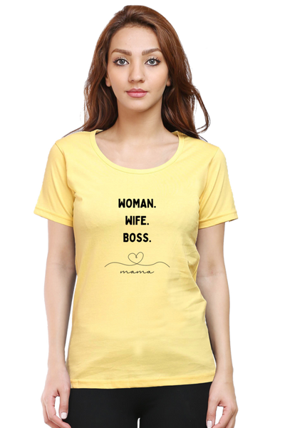 WOMEN'S PRINTED T-SHIRT BOSS MAMA