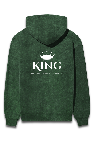 Acid Wash Hooded Sweatshirt - King