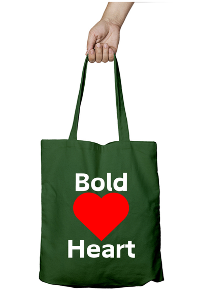 Unisex Tote Bag Zipper - Heart